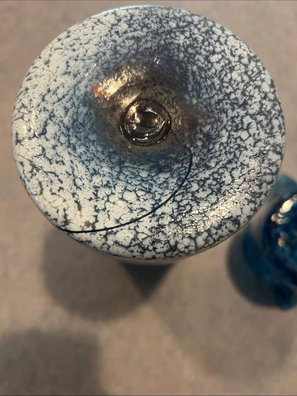 Two hand blown collectors item vases